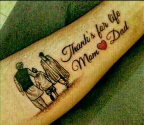 tattoo for mother and father|best tattoo dedicated to parents.